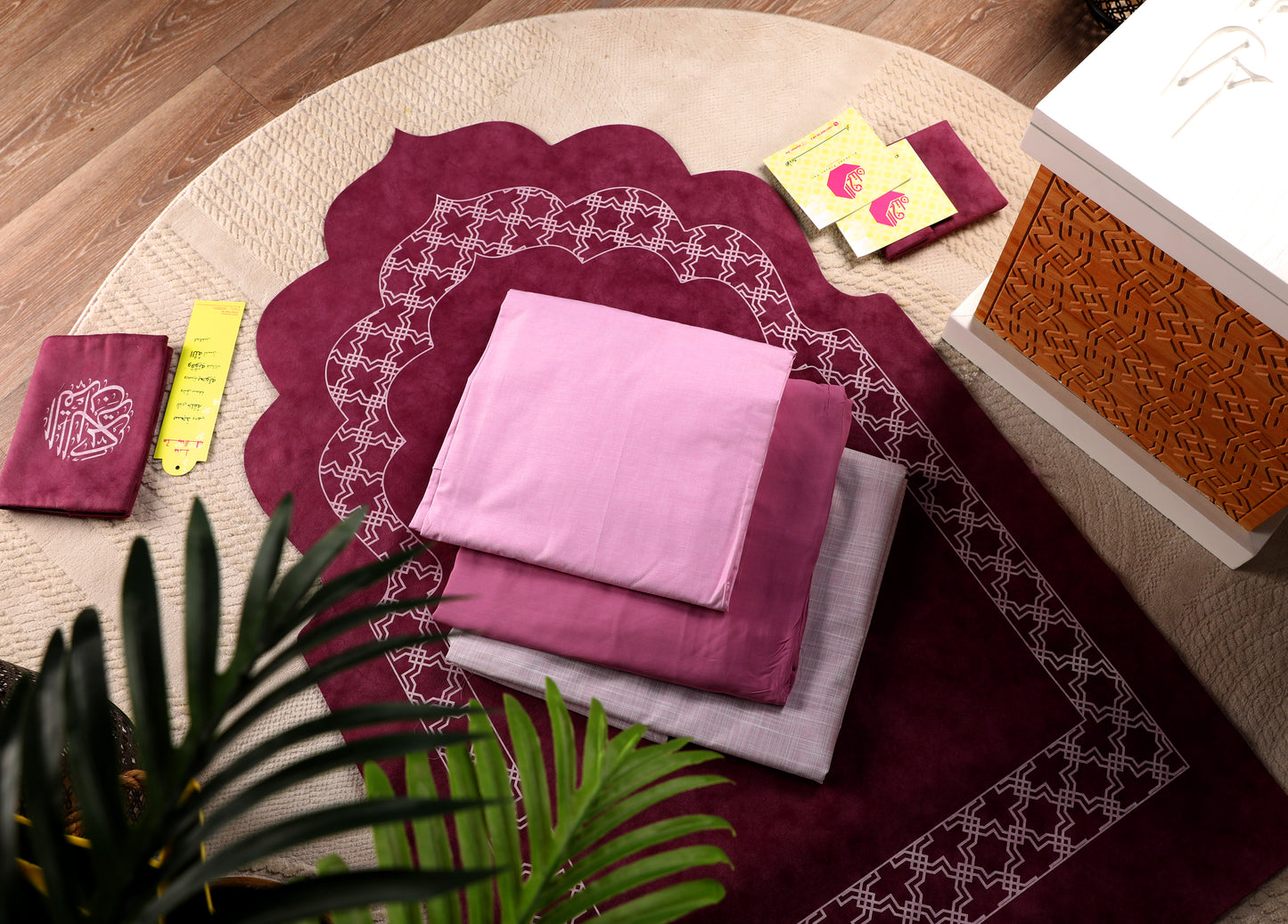 Al-Jenan Prayer Set Arch Design Woman (Purple)