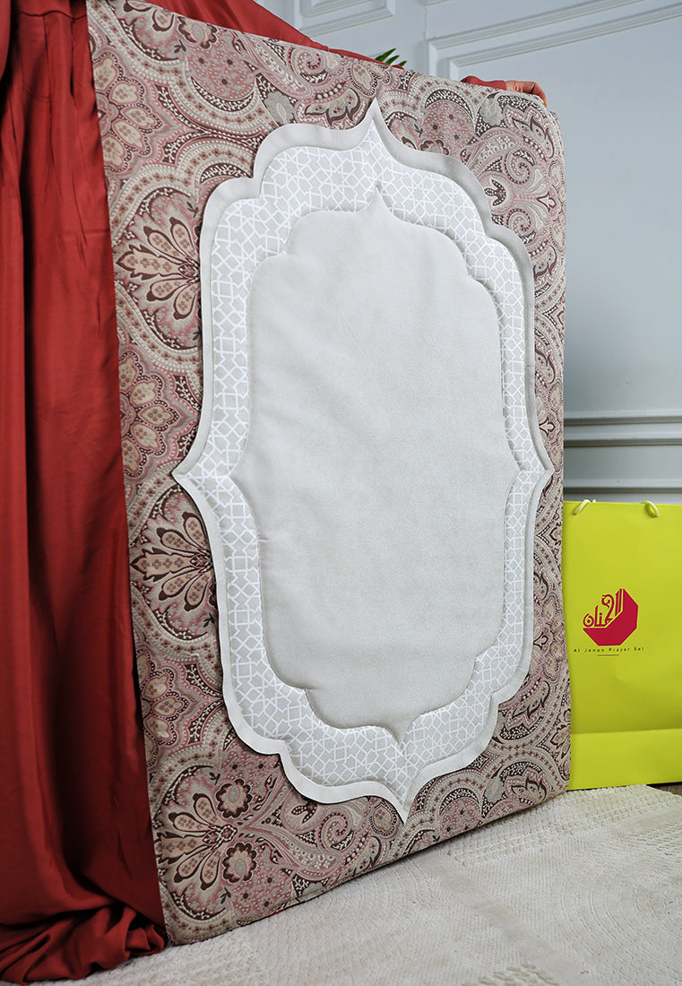 Al-Jenan Prayer Set Andalusian Design Woman (Warm pink)