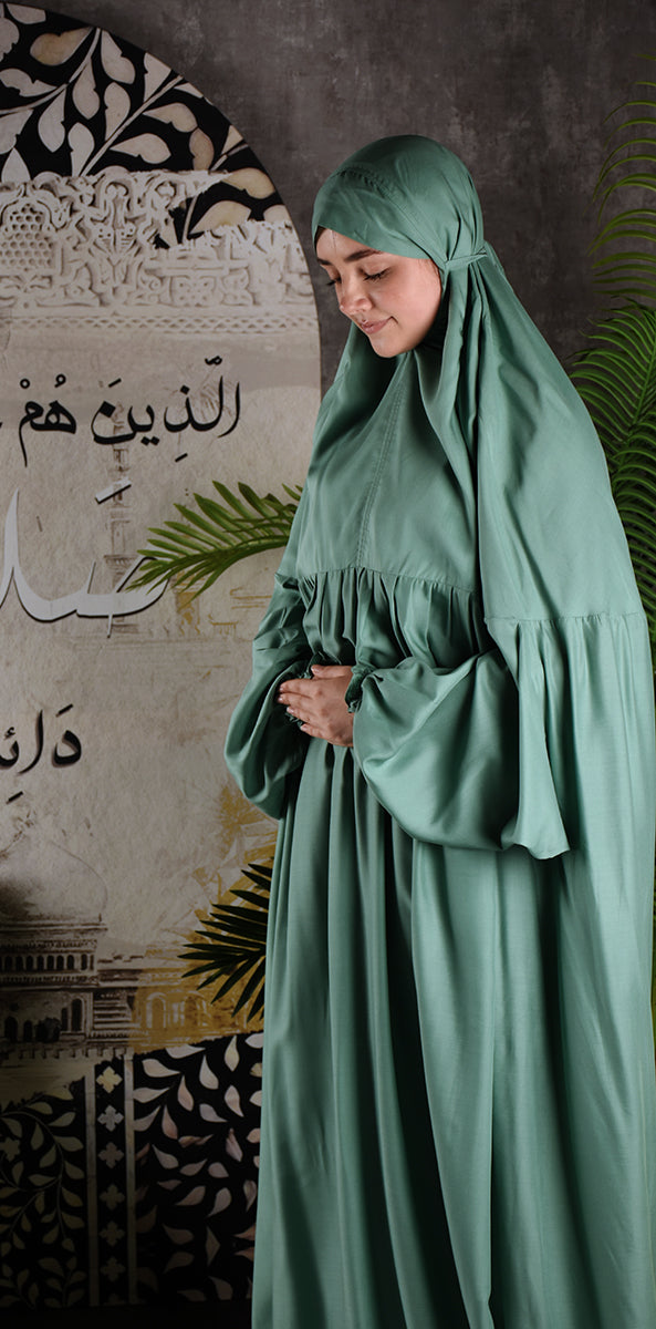 Al-Jenan Prayer Set Special Design  Woman (Green) SD