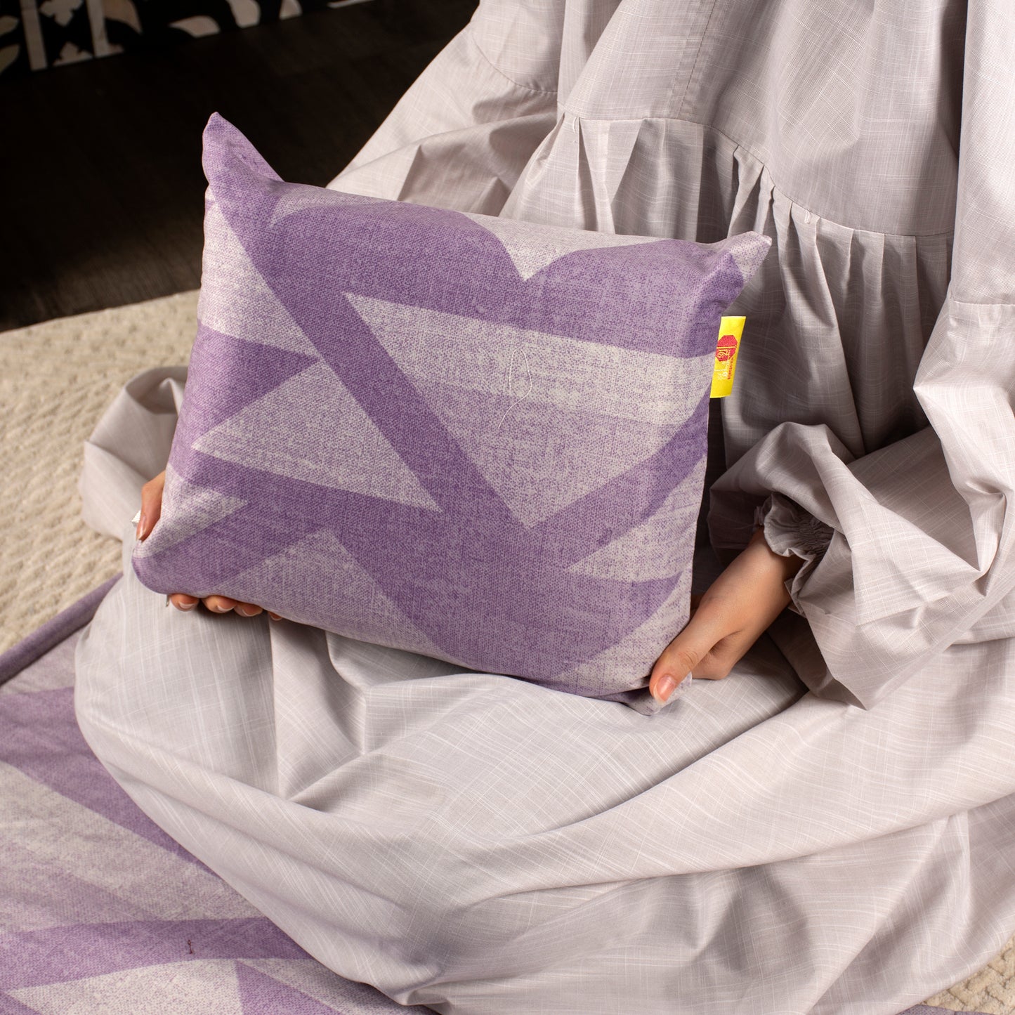 Al-Jenan Prayer Set Special Design Woman (Purple) SD