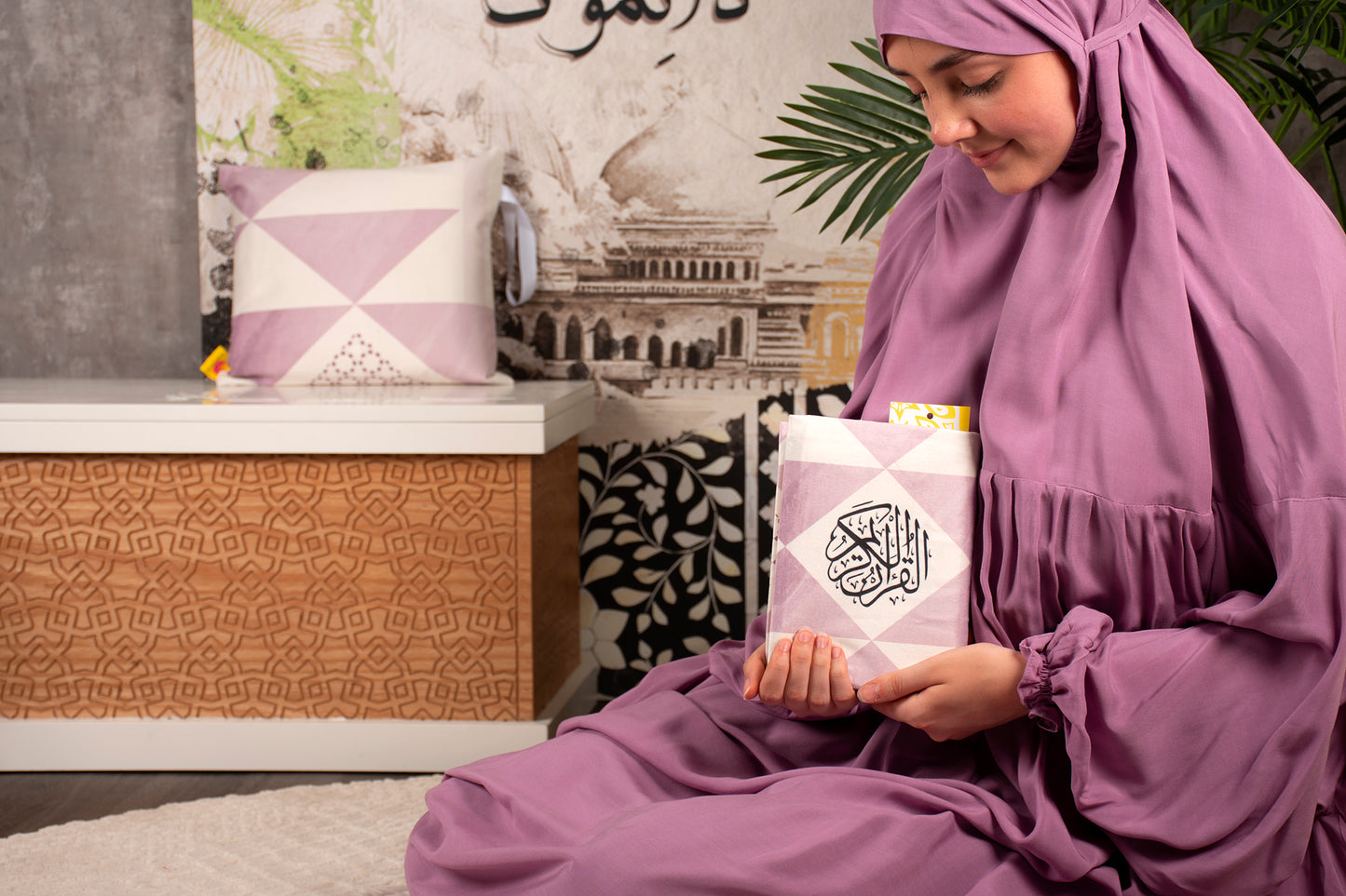 Al-Jenan Prayer Set Special Design Woman (PINK) SD