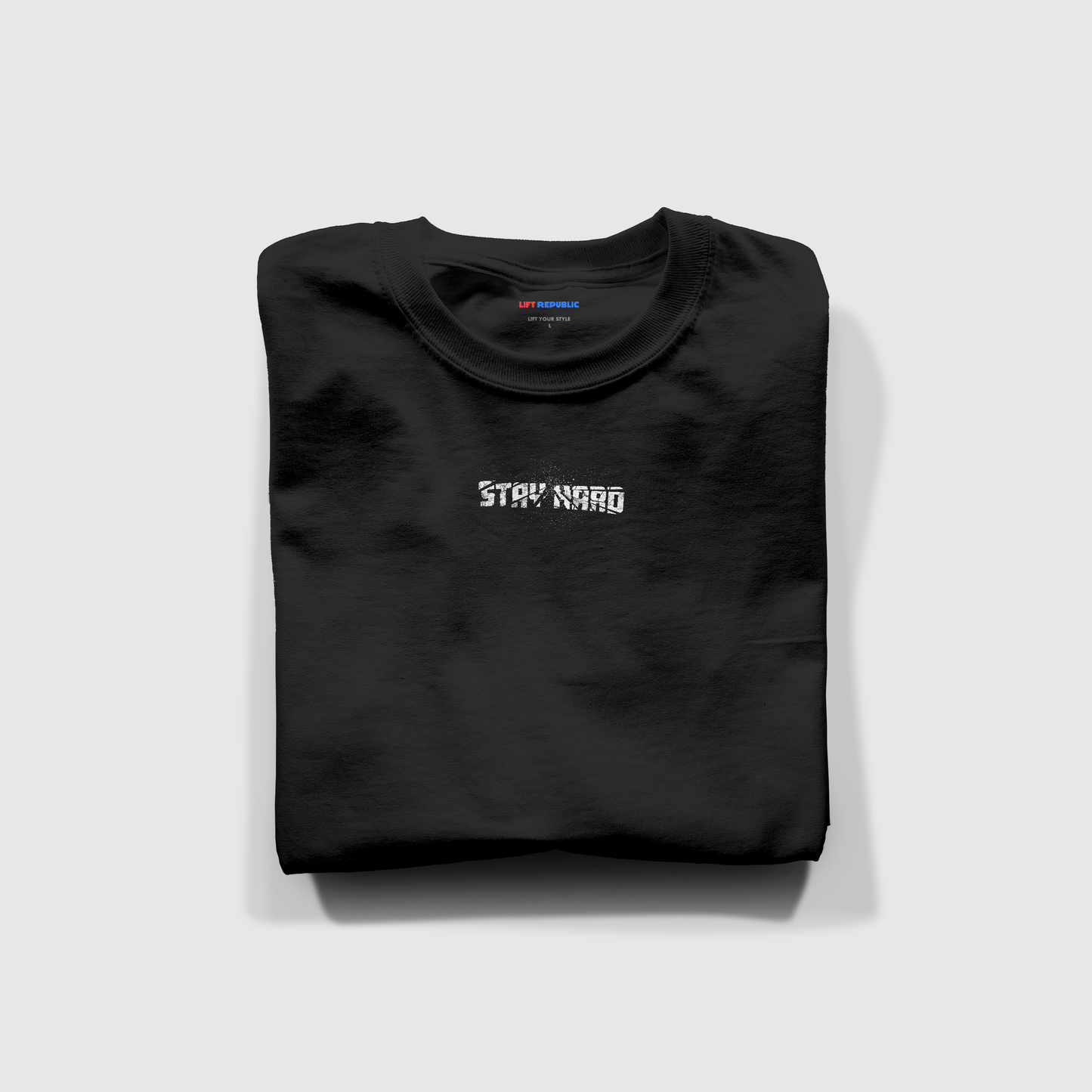 Black Oversized T-shirt - STAY HARD