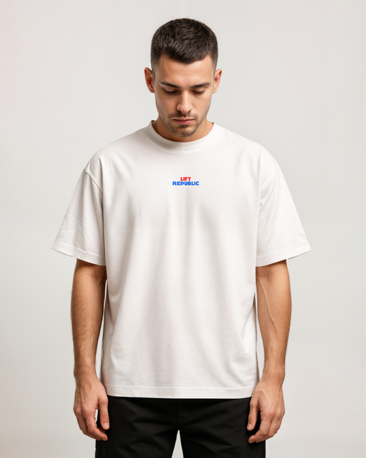 White Oversized T-shirt - Lift Republic