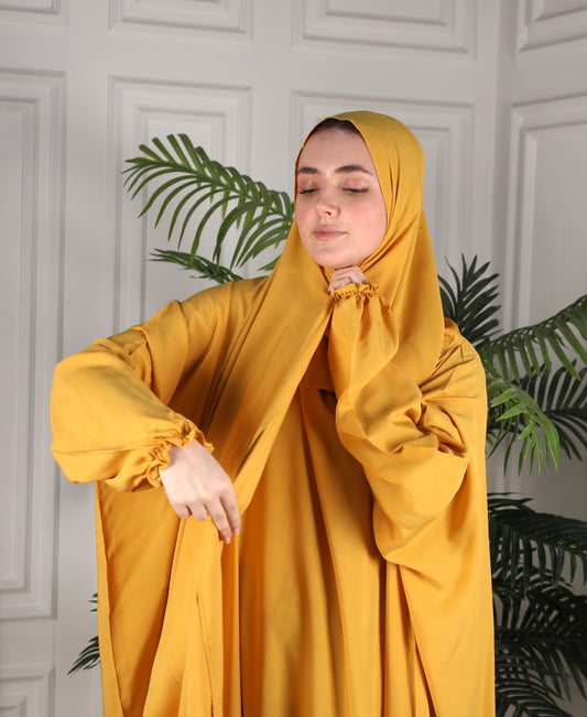 Al-Jenan Prayer Dress - Scarf - mix (Yellow Mustard)