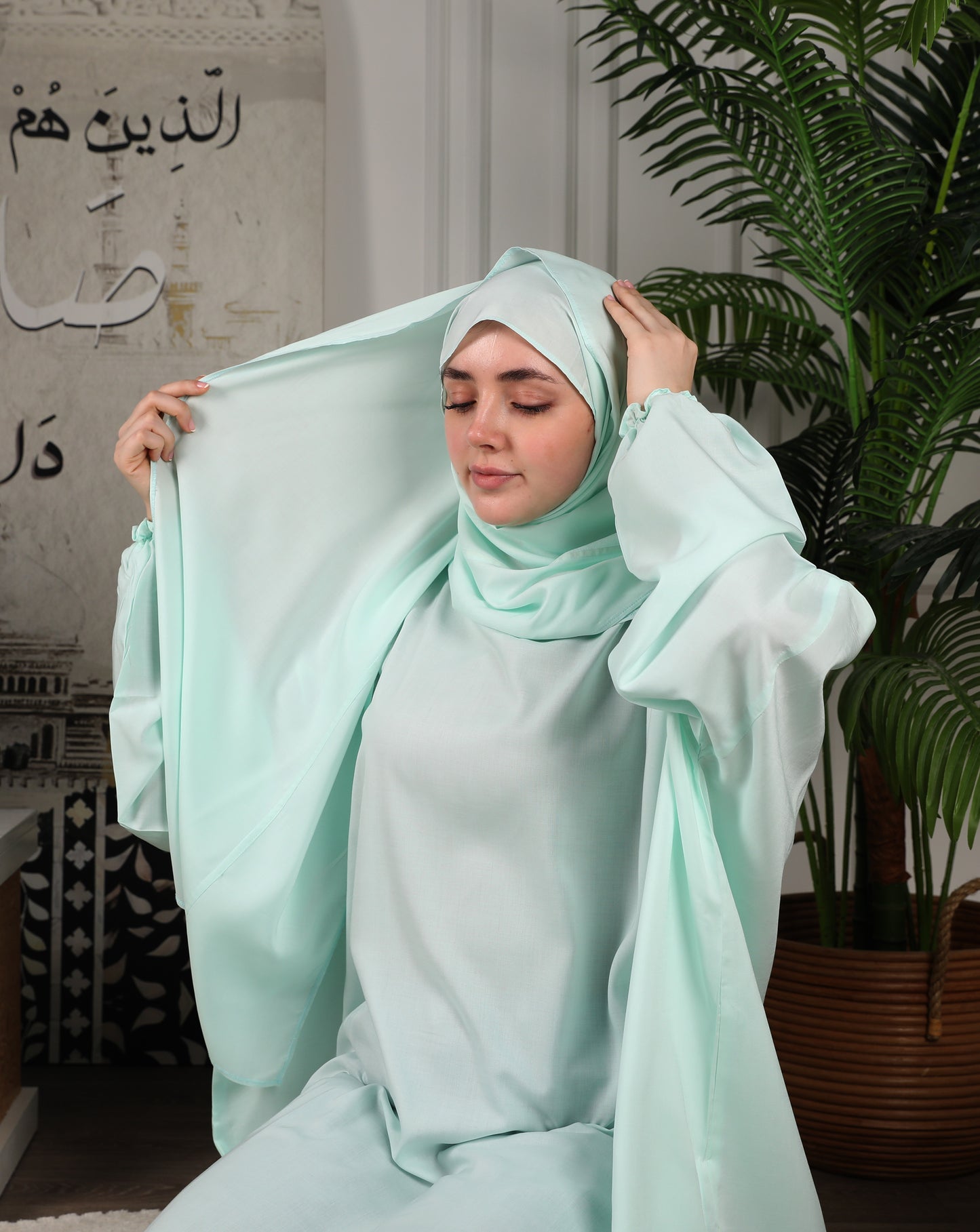 Al-Jenan Prayer Set Arch Design  Woman (TIFFANY Blue)