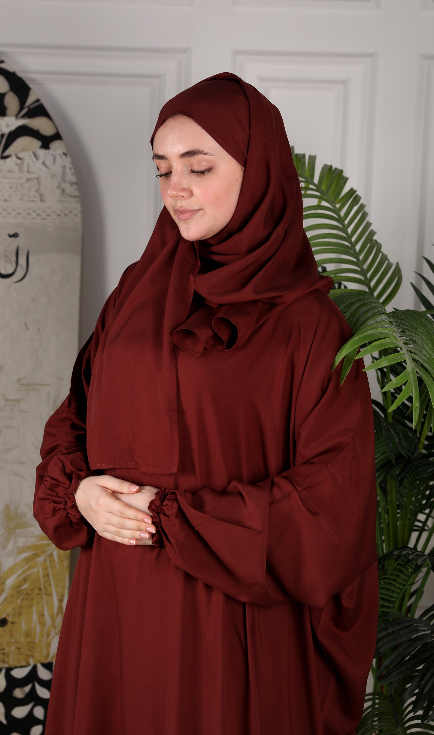 Al-Jenan Prayer Dress - Scarf - mix (Mahogany)