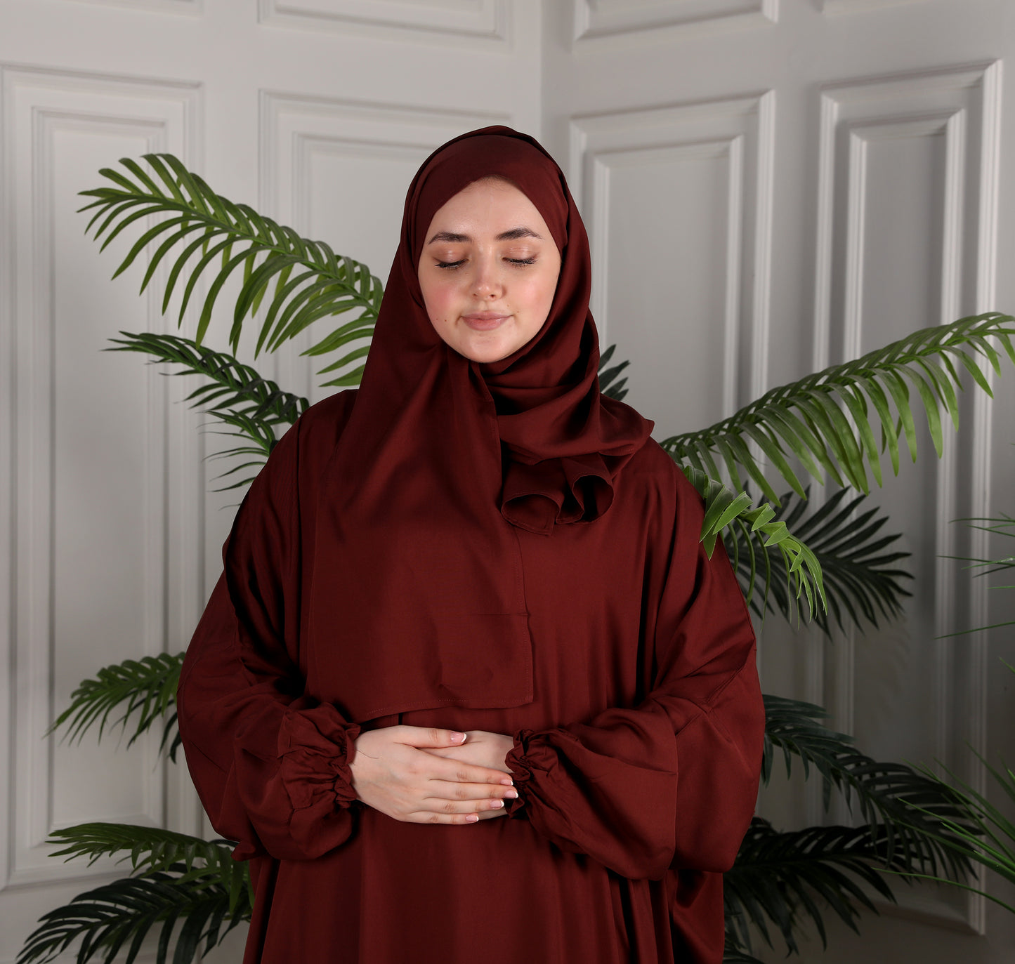 Al-Jenan Prayer Dress - Scarf - mix (Mahogany)