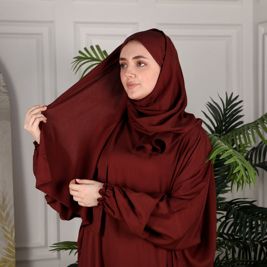 Al-Jenan Prayer Dress - Scarf - mix (Mahogany)