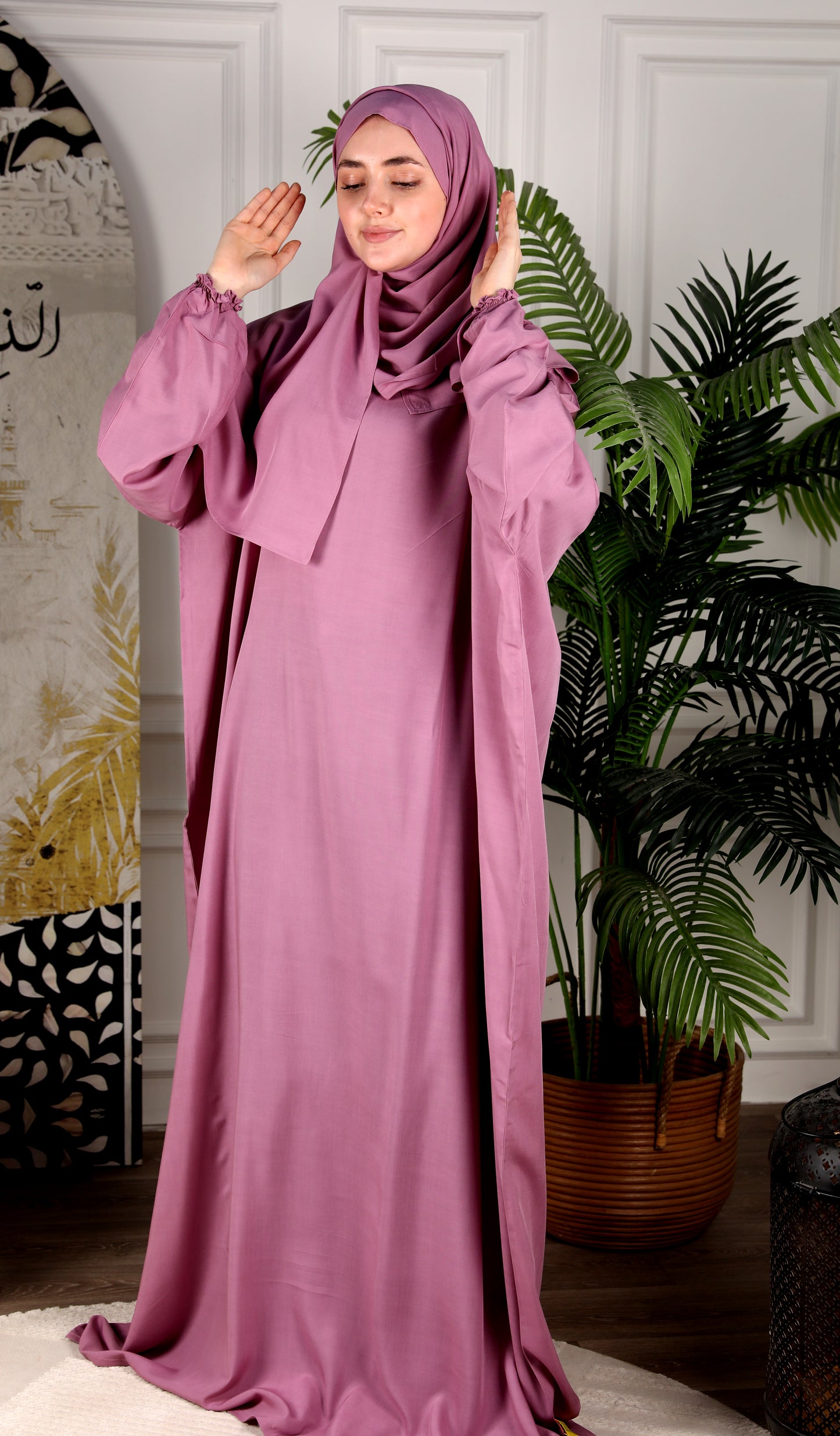 Al-Jenan Prayer Dress - Scarf - mix (Purple)