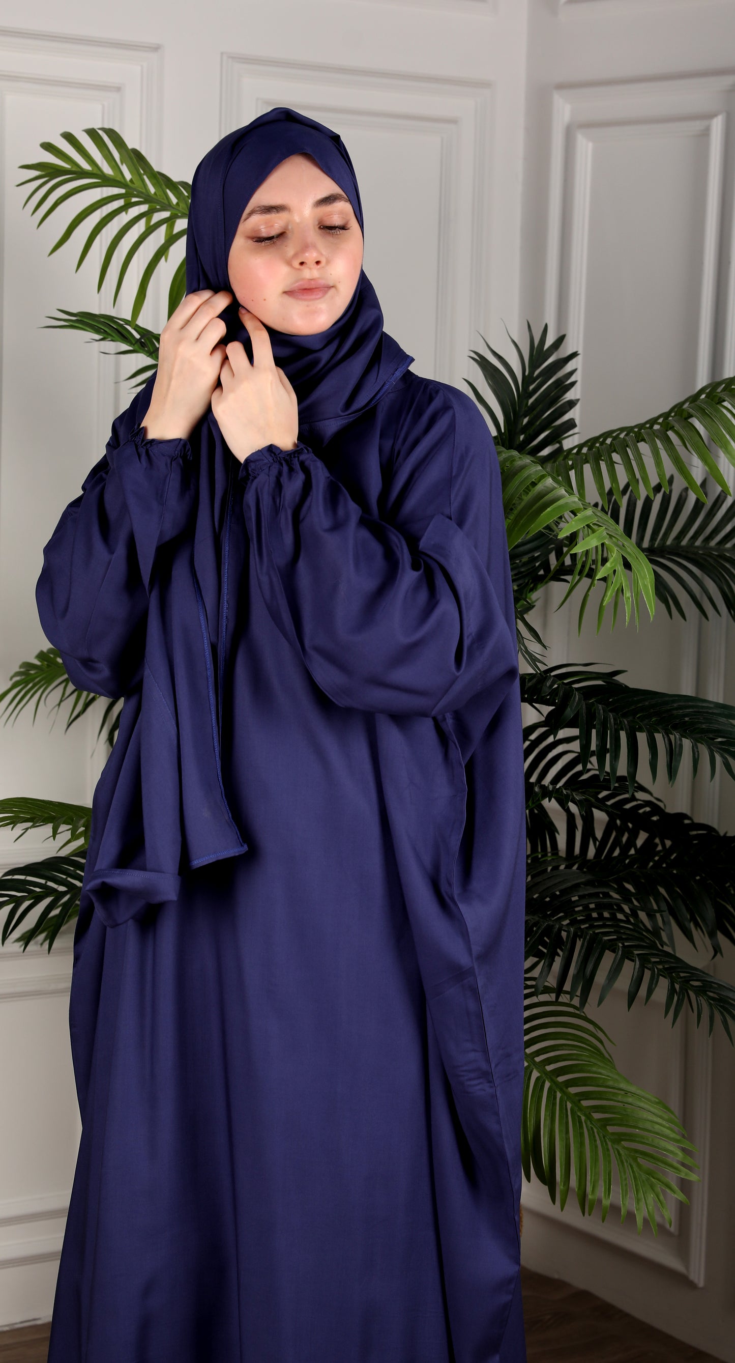 Al-Jenan Prayer Dress - Scarf - mix (Navy Blue)