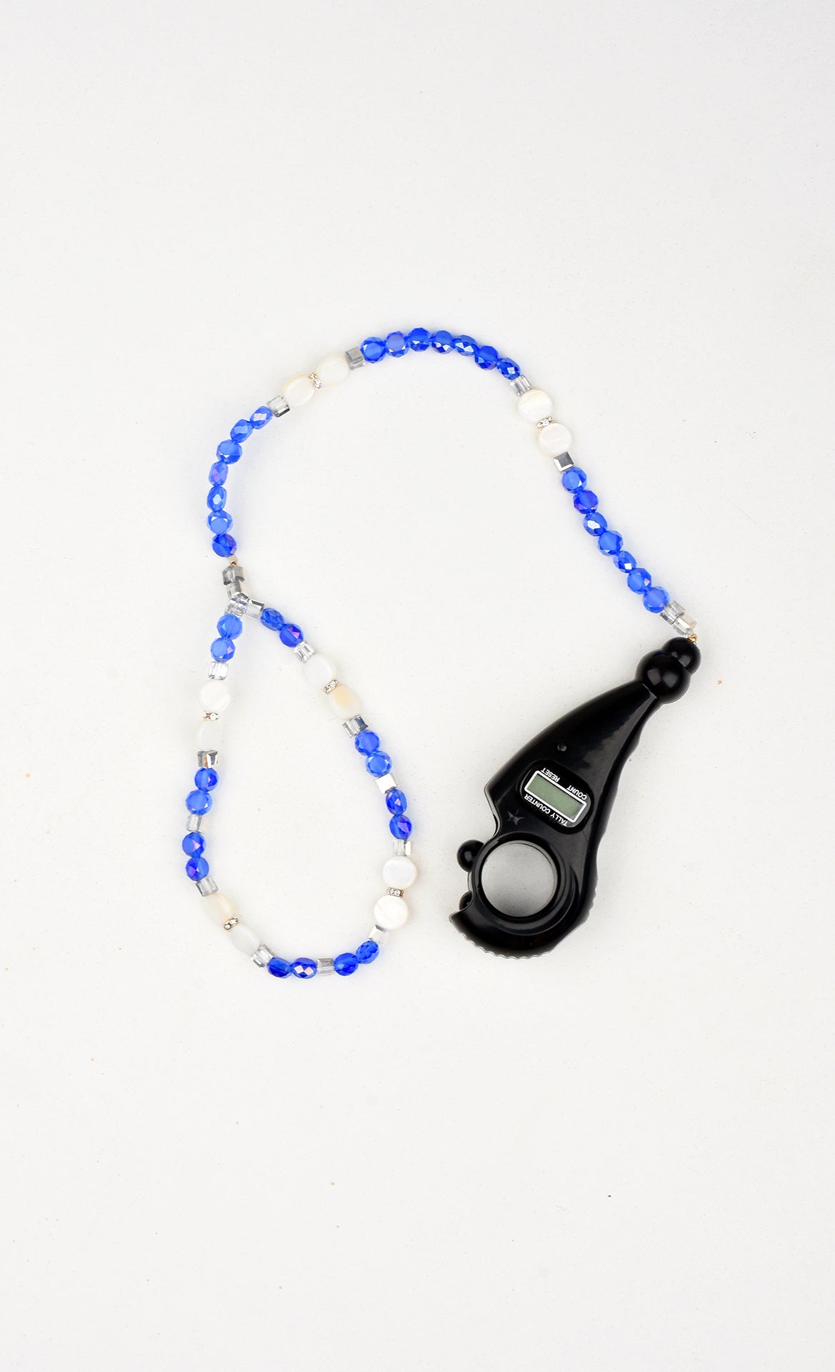 Rich Blue , White and Ivory Electronic Mesbah