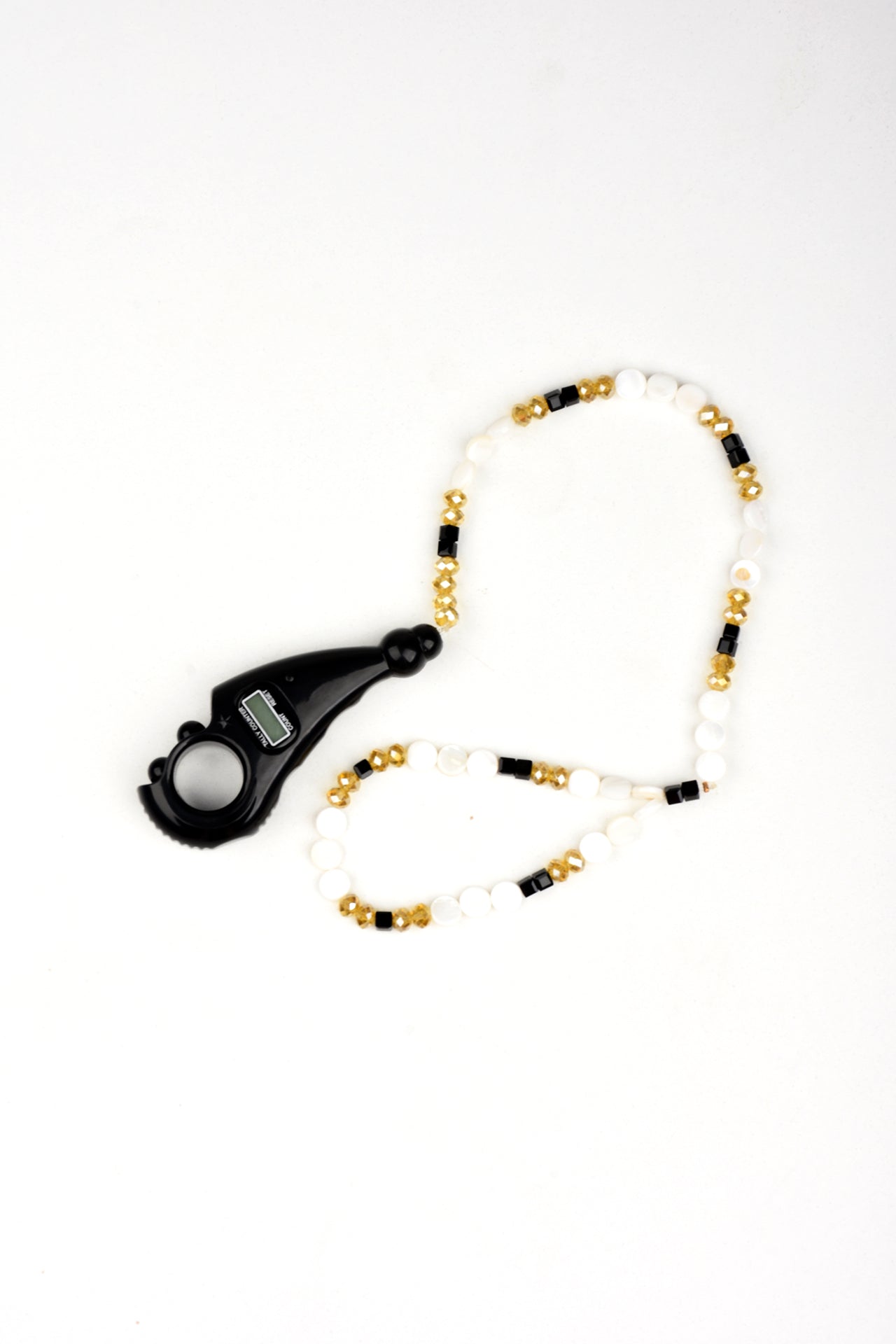 Deep Yellow, Black and Ivory Electronic Mesbah