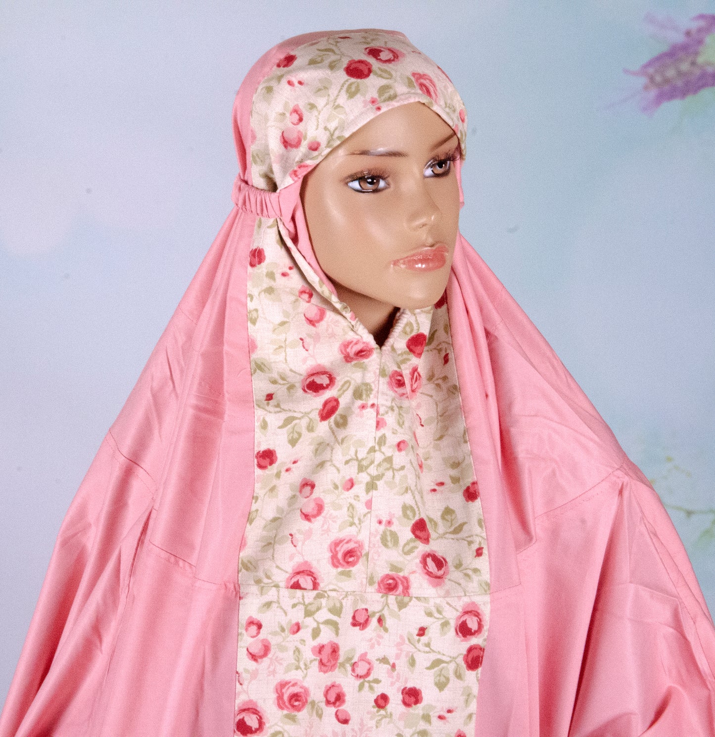 Al-Jenan Prayer Set JANA Design  Woman (Beige & Red) SD