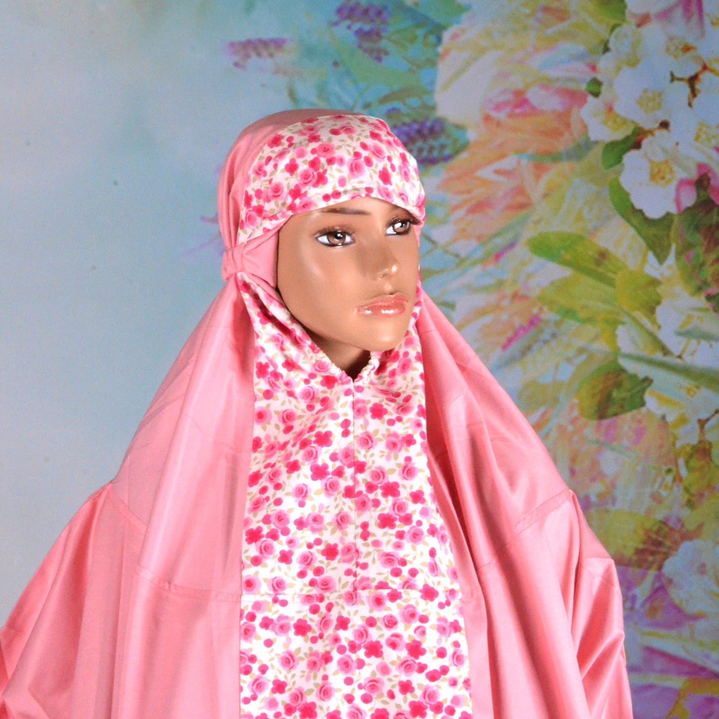 Al-Jenan Prayer Set JANA Design  Woman (Pink & Red) SD