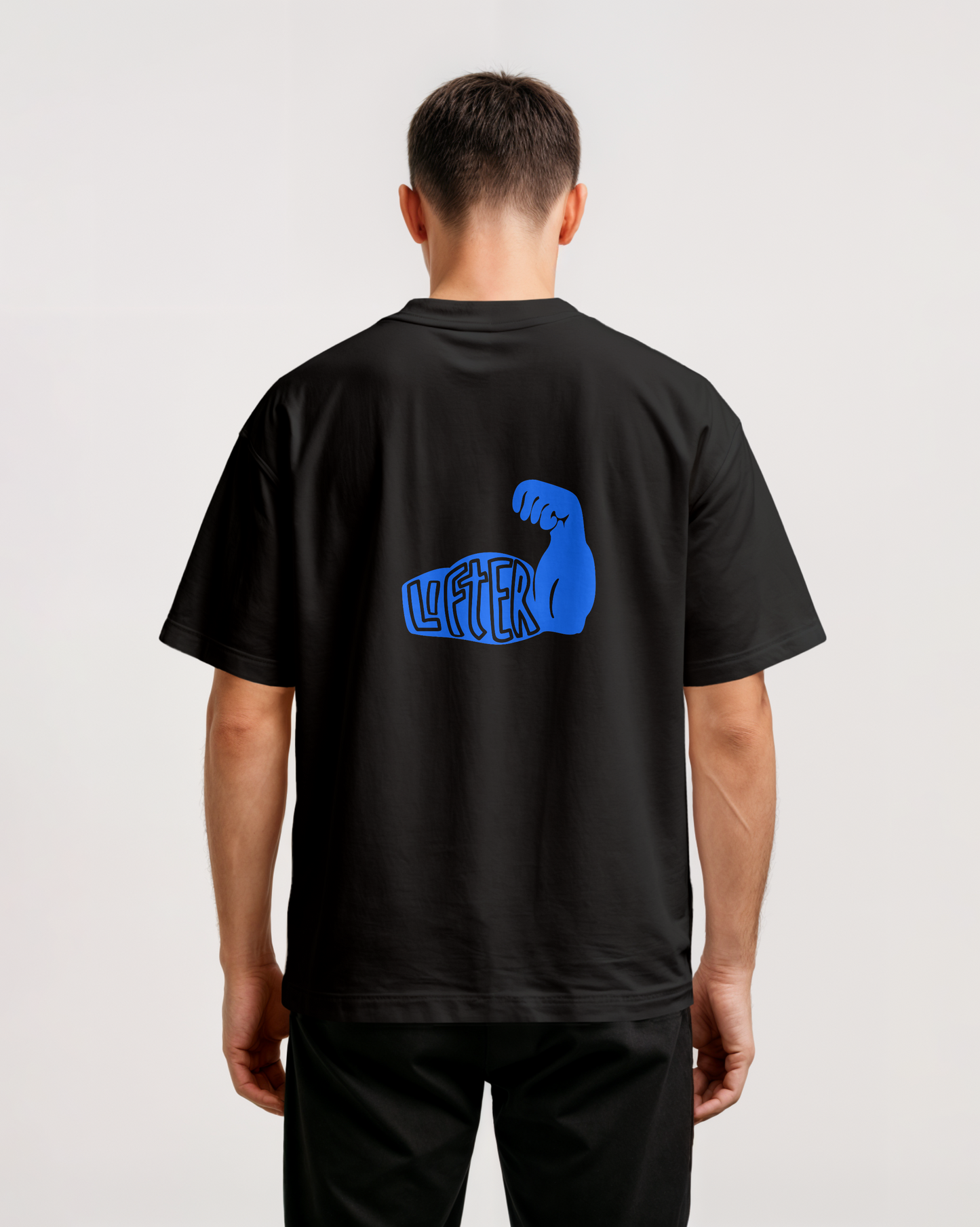 Black Oversized T-shirt - LIFTER